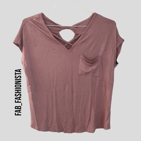 Mauve short sleeve top - Picture 3 of 7